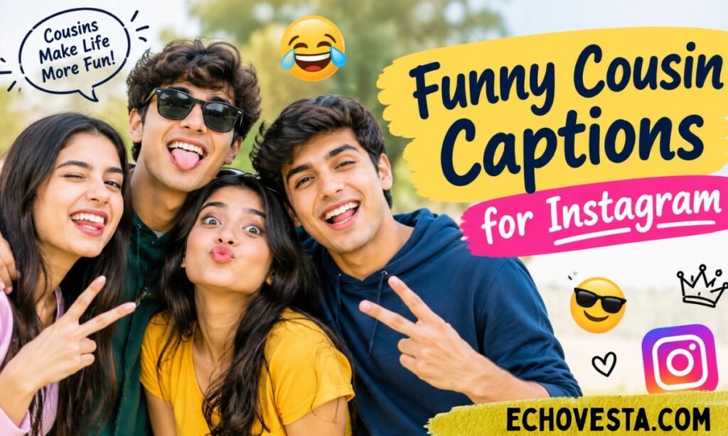 Funny Cousin Captions for Instagram