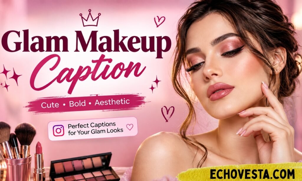 Glam Makeup Caption