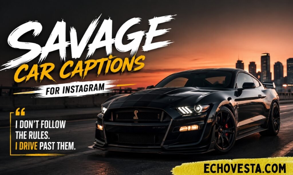 Savage Car Captions for Instagram