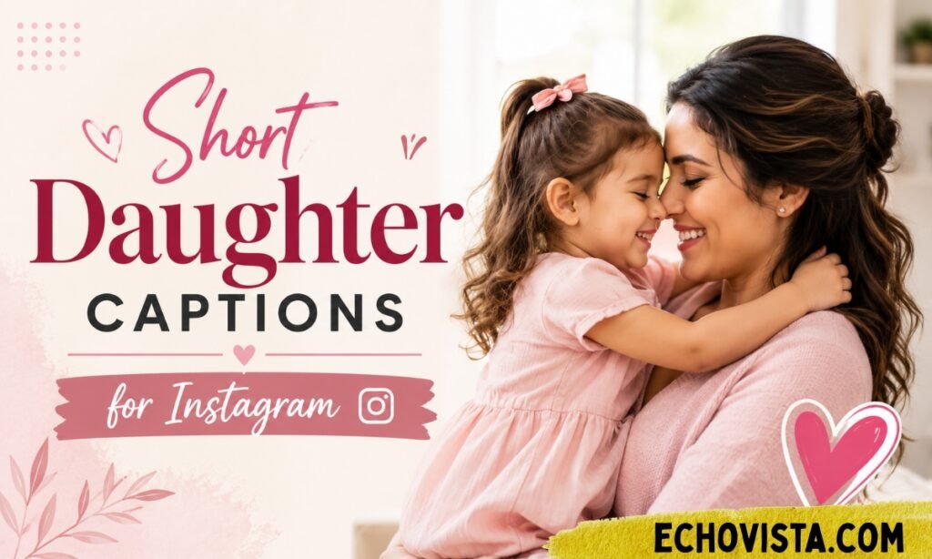 Short daughter captions for Instagram