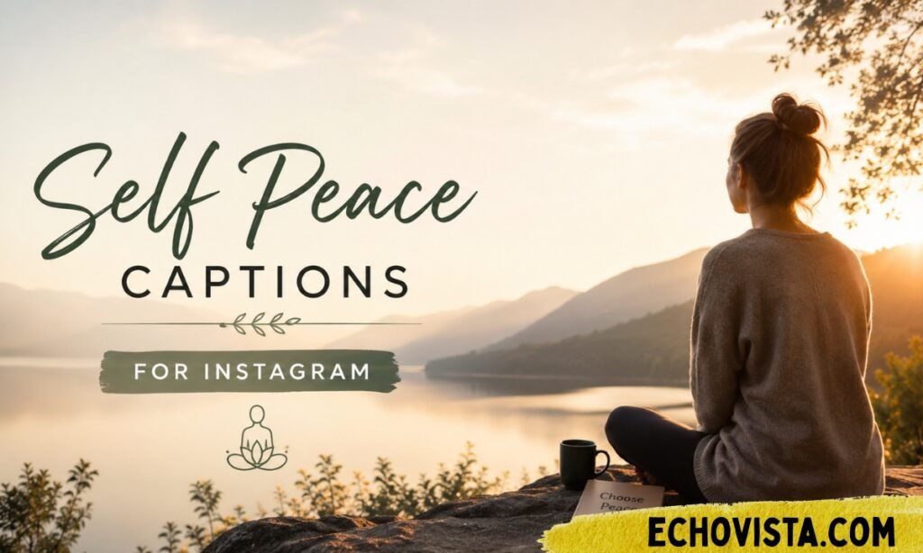 self peace captions for instagram