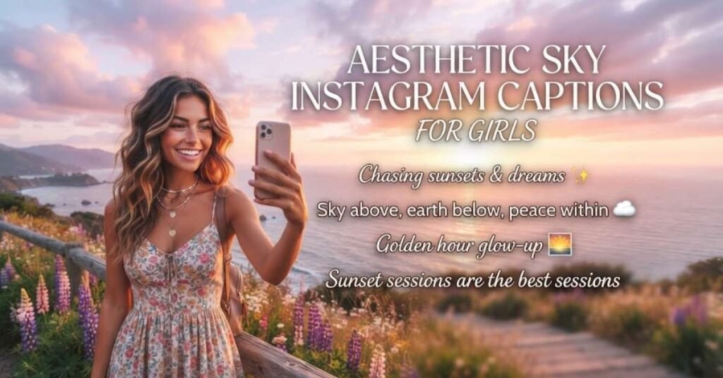 Aesthetic Sky Instagram Captions for Girls