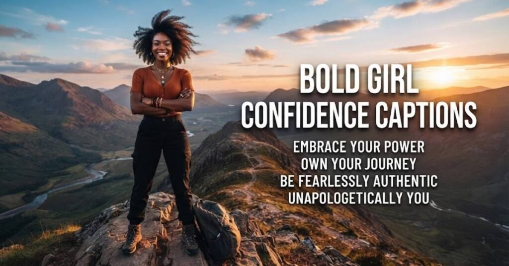 Bold Girl Confidence Captions