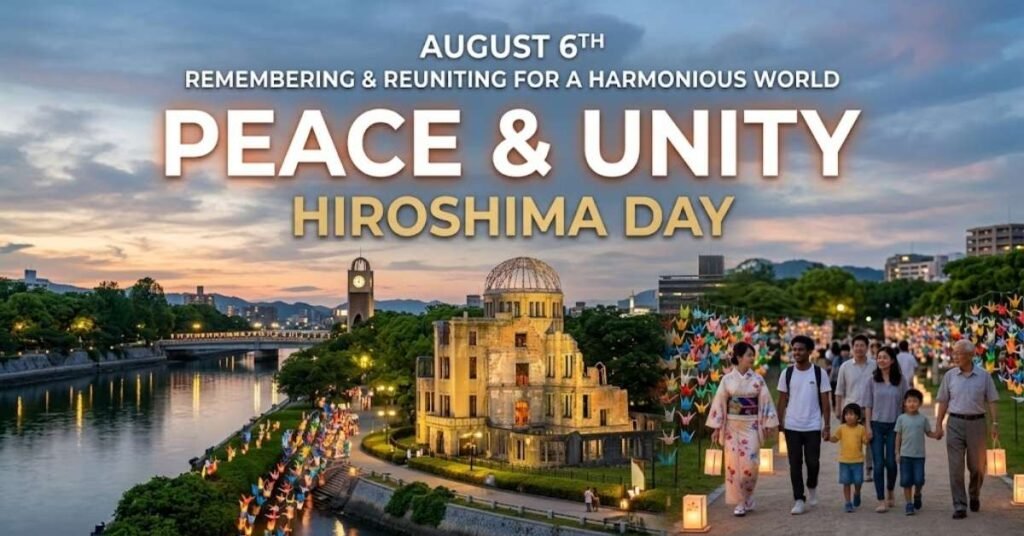Peace & Unity Hiroshima Day Captions
