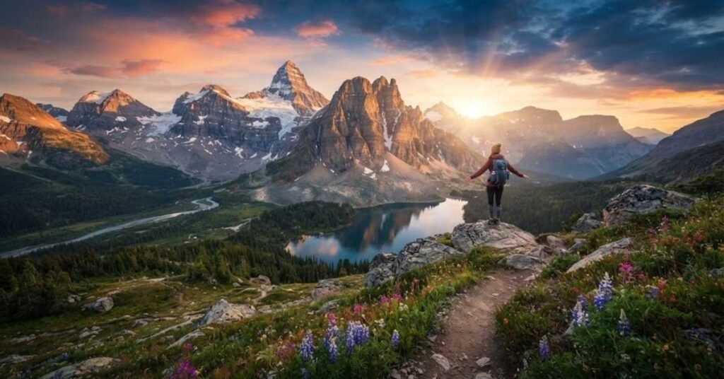 Scenic Mountain View Captions