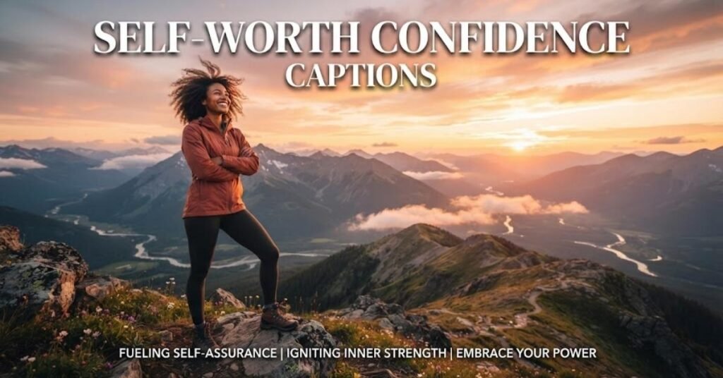 Self-Worth Confidence Captions