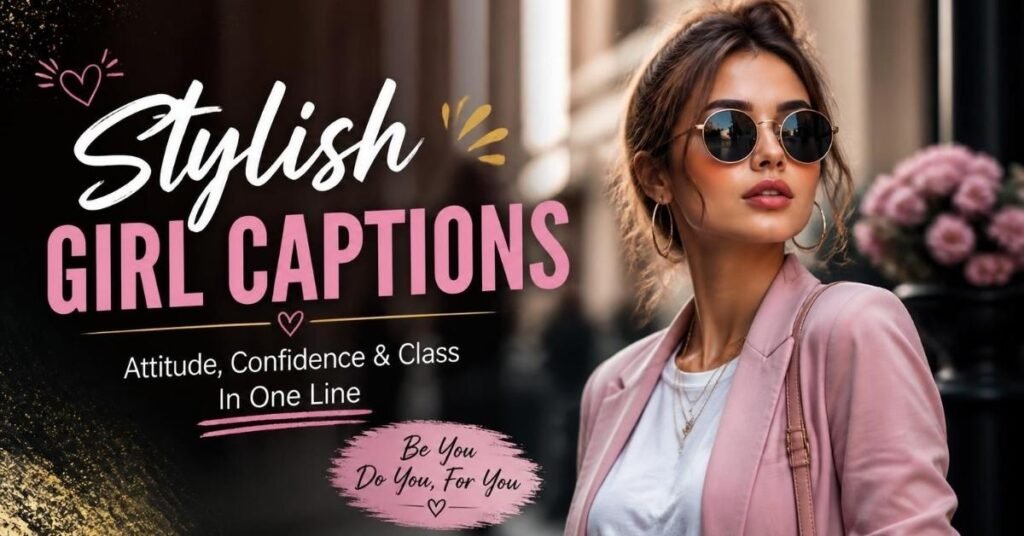 caption for stylish girl