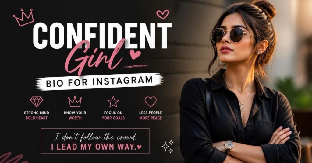 confident girl bio for instagram