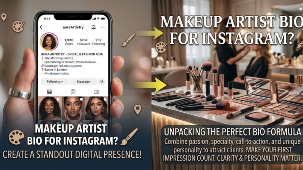 makeup artist bio for instagram